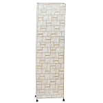 Торшер из перламутра на металлическом каркасе Indonesian Tower варинант исполнения - 1 | Loft Concept в Тюмени