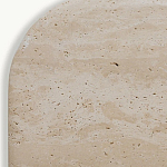 Консоль с овальной столешницей и фактурным деревянным основанием Enzo варинант исполнения - 4 | Loft Concept в Тюмени