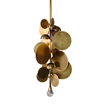 Люстра креативная из дисков цвета латунь Constellation Light and Style варинант исполнения - 1 | Loft Concept в Тюмени