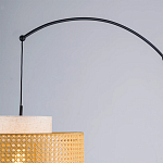 Торшер с декоративным поясом из плетеного бамбука Biuloggicu варинант исполнения - 3 | Loft Concept в Тюмени