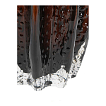 Ваза стеклянная янтарного цвета с текстурированным силуэтом Carambola варинант исполнения - 3 | Loft Concept в Тюмени