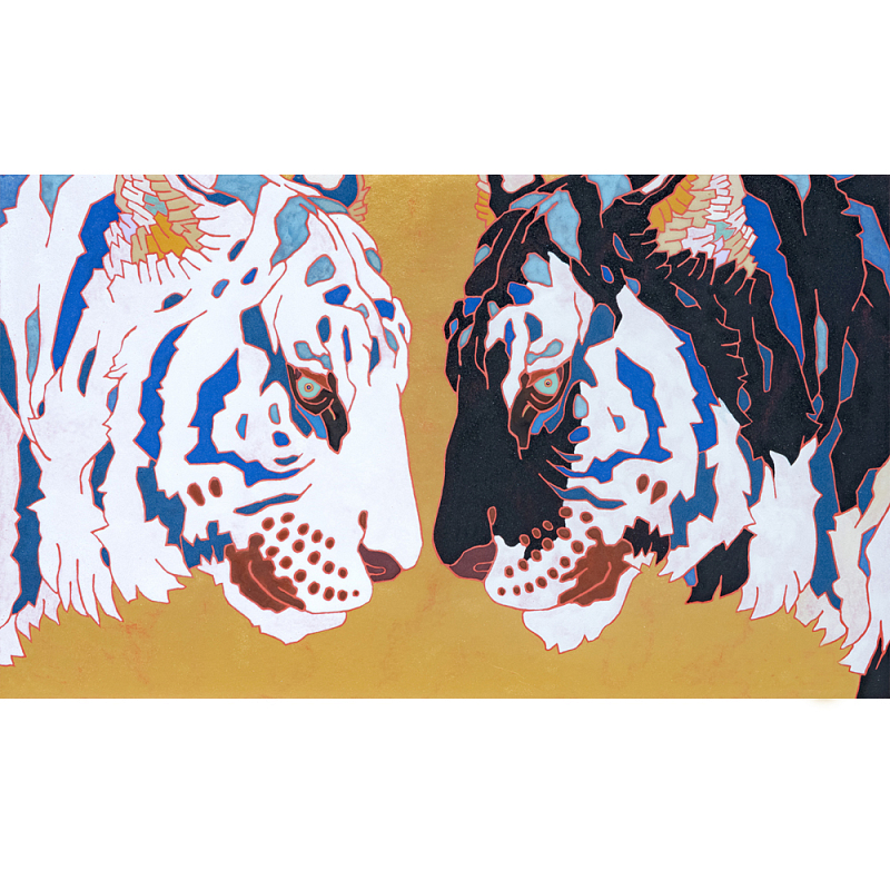 Картина Тигры Pair of Predatory Tigers Мульти Картина Тигры Pair of Predatory Tigers Мульти в Тюмени | Loft Concept