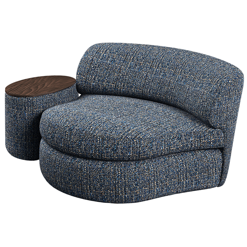 Кушетка со столиком Ulysses Синий Орех в Тюмени | Loft Concept 