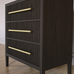 Комод Primo с 3 выдвижными ящиками Темный орех варинант исполнения - 2 | Loft Concept в Тюмени