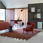 Черный приставной столик из массива AMORPHOUS варинант исполнения - 3 | Loft Concept в Тюмени