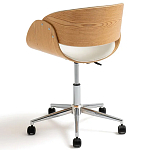 Вращающееся офисное кресло на колёсах Delwyn Chair White варинант исполнения - 3 | Loft Concept в Тюмени