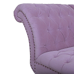 Кушетка фиолетовая с мягкой обивкой из велюра Michael Couch варинант исполнения - 3 | Loft Concept в Тюмени