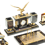 Настольный письменный набор из яшмы и долерита в подарочной упаковке Manager Organizer варинант исполнения - 2 | Loft Concept в Тюмени