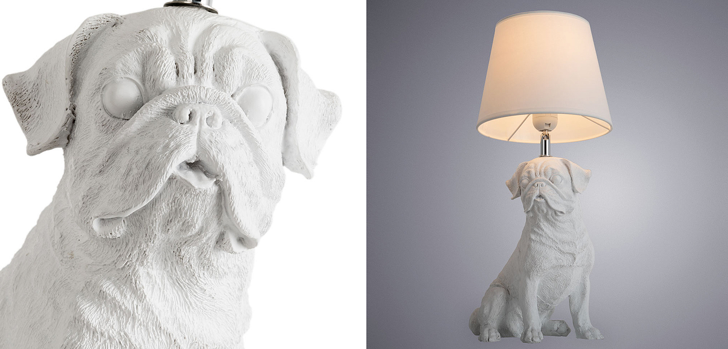 Настольная лампа White Bulldog Table Lamp Настольная лампа White Bulldog Table Lamp - Loft-Concept в Тюмени