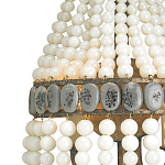 Бра каплевидной формы декорированная нитями стеклянных бусин молочного цвета Bead threads варинант исполнения - 1 | Loft Concept в Тюмени