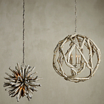 Люстра круглая в виде веток деревьев Natural Driftwood варинант исполнения - 4 | Loft Concept в Тюмени