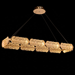 Люстра прямоугольная с текстурным природным рисунком IceFlame варинант исполнения - 1 | Loft Concept в Тюмени