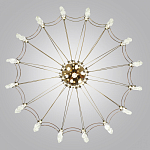 Люстра подвесная из металла с прозрачными подвесками из хрусталя Quasar 93 варинант исполнения - 4 | Loft Concept в Тюмени