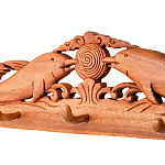 Панно-вешалка из дерева дельфины Panel With Animals варинант исполнения - 2 | Loft Concept в Тюмени