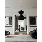 Подвесной вязаный черный светильник «Моника» варинант исполнения - 2 | Loft Concept в Тюмени