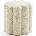 Пуф с обивкой из ткани букле Flo Pouf варинант исполнения - 1 | Loft Concept в Тюмени