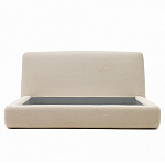 Кровать со съемным бежевым чехлом из ткани букле White Boucle Collection варинант исполнения - 3 | Loft Concept в Тюмени