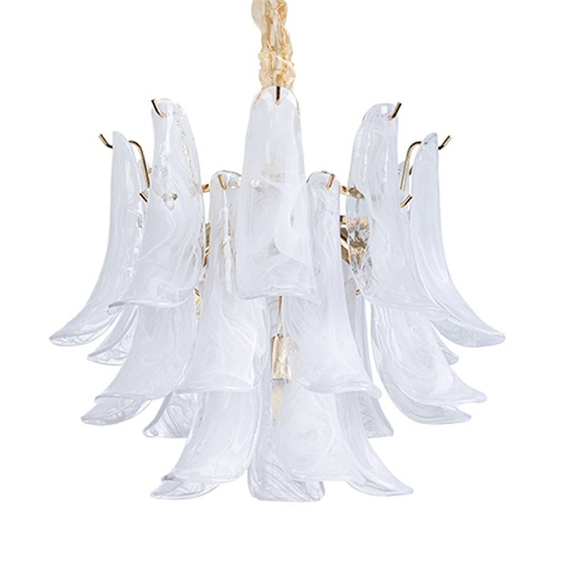 Люстра Lamp Silvia Белый Золотой Люстра Lamp Silvia Белый Золотой в Тюмени | Loft Concept