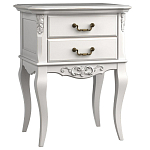 Тумба прикроватная белого цвета из массива бука в стиле прованс White Provence варинант исполнения - 1 | Loft Concept в Тюмени