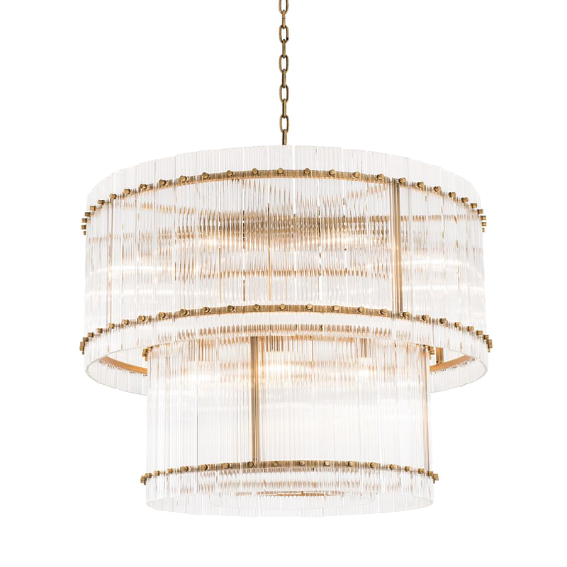 Люстра Chandelier Ruby L Латунь Античная полированная Прозрачный Люстра Chandelier Ruby L Латунь Античная полированная Прозрачный в Тюмени | Loft Concept