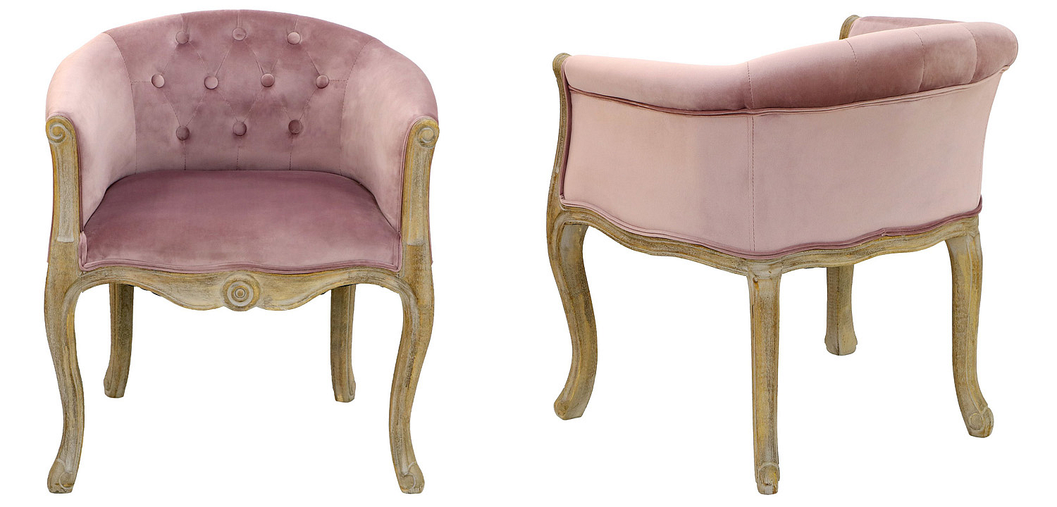 Кресло French Provence Armchair Roderic pink Кресло French Provence Armchair Roderic pink - Loft-Concept в Тюмени