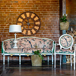 Часы настенные из металла в стиле лофт Clock with History варинант исполнения - 4 | Loft Concept в Тюмени