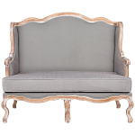 Диван двухместный из массива бука светло-серый Solid Luxury варинант исполнения - 1 | Loft Concept в Тюмени