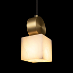 Подвесной светильник с квадратным мраморным плафоном Marble square варинант исполнения - 6 | Loft Concept в Тюмени