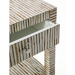 Тумбочка прикроватная Vancouver Bone Inlay Bedside Beige варинант исполнения - 2 | Loft Concept в Тюмени