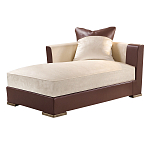 Элитарная современная кушетка Birmingham с кожаными вставками  варинант исполнения - 1 | Loft Concept в Тюмени