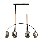 Люстра с серыми стеклянными плафонами Inscription варинант исполнения - 1 | Loft Concept в Тюмени