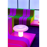 Дизайнерский кофейный стол на круглых ножках Poltronova T02 Pink Coffee Table варинант исполнения - 8 | Loft Concept в Тюмени