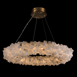 Люстра кольцевая из натурального горного хрусталя Harmonious Crystal Circles варинант исполнения - 1 | Loft Concept в Тюмени