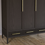 Большой Шкаф Primo Темный орех с 3 дверьми и 3 выдвижными ящиками варинант исполнения - 3 | Loft Concept в Тюмени