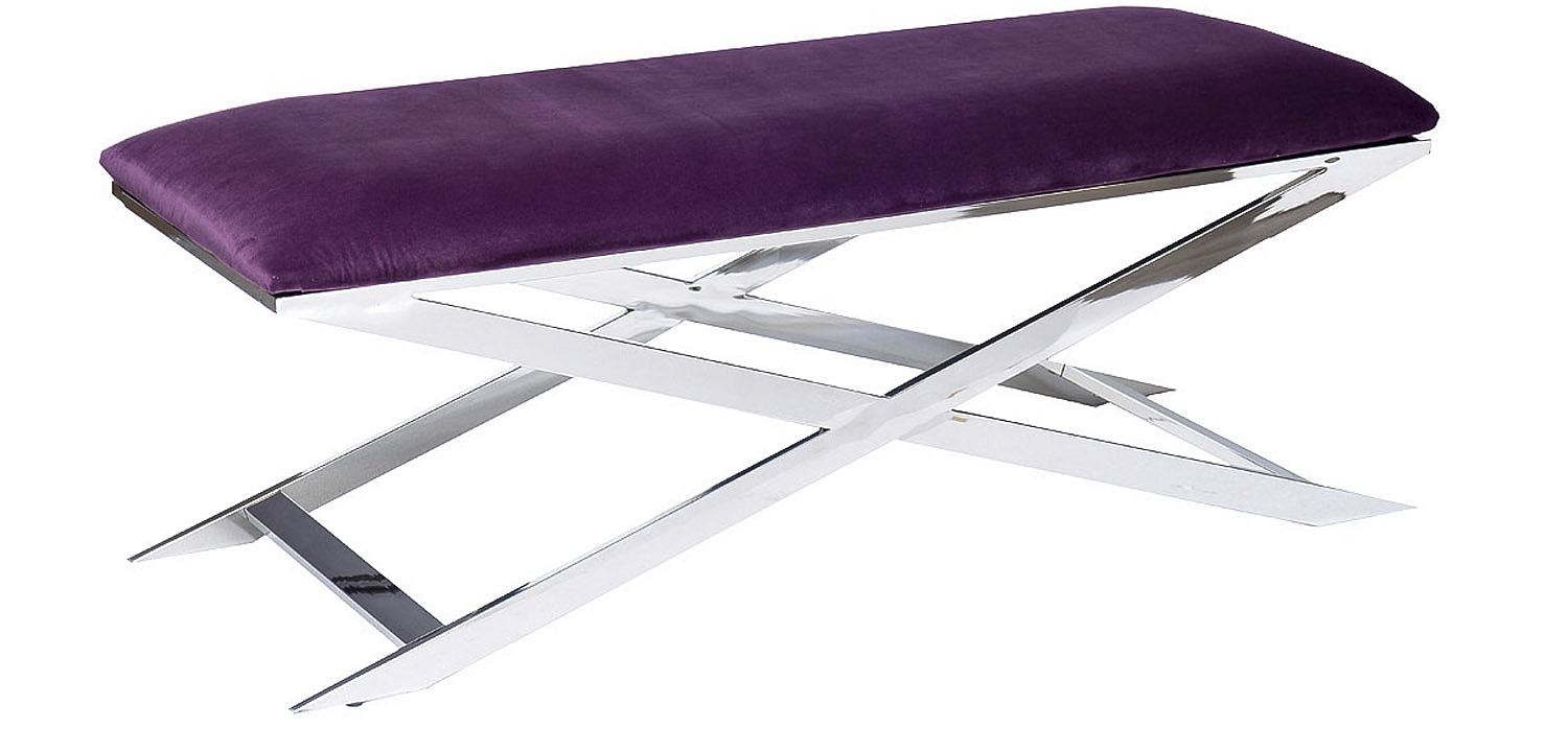 Банкетка Bench Velor Violet Банкетка Bench Velor Violet - Loft-Concept в Тюмени