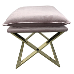 Пуф велюровый на металлическом основании Meekness варинант исполнения - 1 | Loft Concept в Тюмени