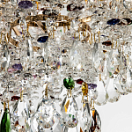 Люстра с прозрачными и цветными подвесками из хрусталя Colorful Crystals Chandelier 12 варинант исполнения - 3 | Loft Concept в Тюмени