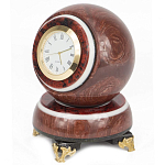 Часы настольные в виде шара из натурального камня Ball Stone Clock варинант исполнения - 4 | Loft Concept в Тюмени