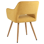 Стул в рогожке желтого цвета NEASAN STOOL варинант исполнения - 4 | Loft Concept в Тюмени