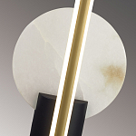 Бра с круглым плафоном из алебастра и бронзовой декоративной стрекозой 45 Alaris  варинант исполнения - 6 | Loft Concept в Тюмени