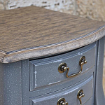 Прикроватная тумба из массива березы серая Grey Montmartre Provence Bedside Table варинант исполнения - 2 | Loft Concept в Тюмени