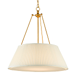 Подвесной светильник светодиодный с фактурным тканевым конусообразным абажуром White Fabric Lampshade варинант исполнения - 3 | Loft Concept в Тюмени