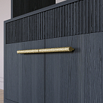 Стеллаж Primo с ящиками Черный дуб  варинант исполнения - 5 | Loft Concept в Тюмени