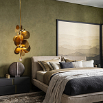 Люстра креативная из дисков цвета латунь Constellation Light and Style варинант исполнения - 3 | Loft Concept в Тюмени