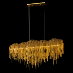 Люстра подвесная с металлическими дугами и длинными цепочками 115 см Atlantis Chain варинант исполнения - 3 | Loft Concept в Тюмени