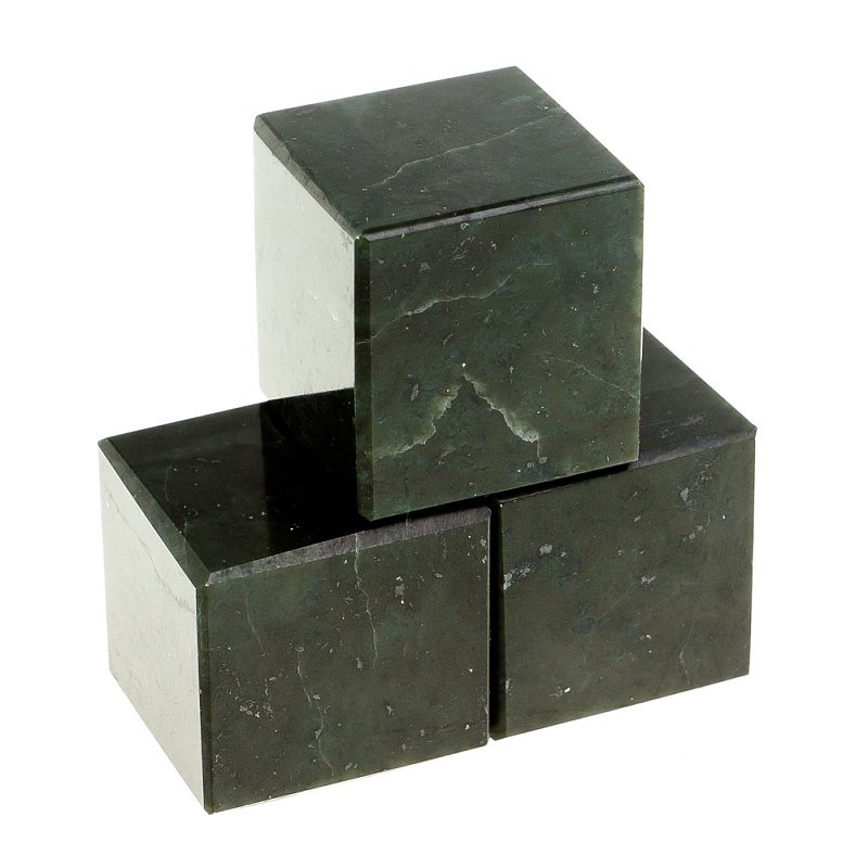 Камни для охлаждения виски из чёрного змеевика Natural Stone Cube Черный Камни для охлаждения виски из чёрного змеевика Natural Stone Cube Черный в Тюмени | Loft Concept