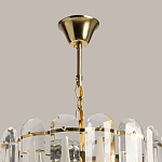 Люстра многоярусная с овальными прозрачными подвесками 36 см Harmonica варинант исполнения - 11 | Loft Concept в Тюмени