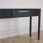 Элегантная Консоль Primo с выдвижным ящиком Черный дуб варинант исполнения - 3 | Loft Concept в Тюмени