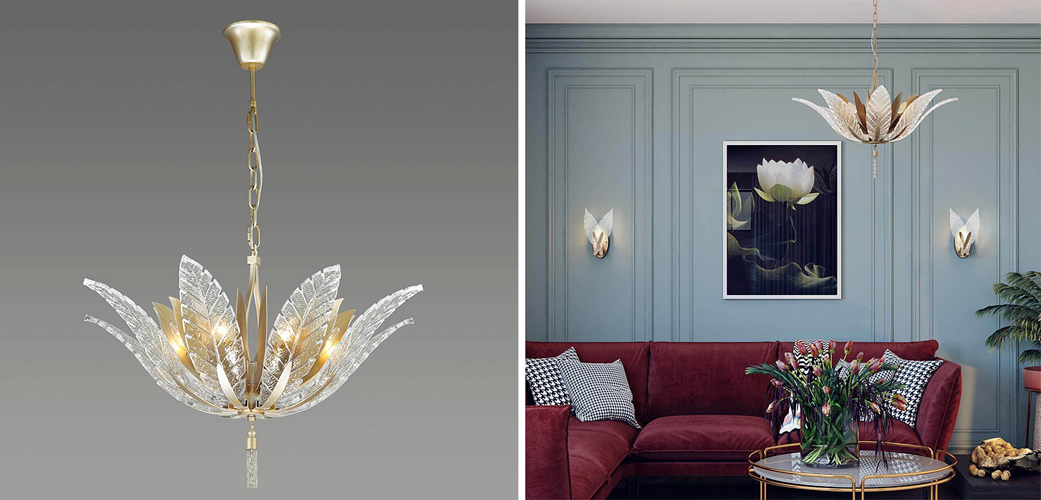 Люстра Glass Petals Chandelier 75 Люстра Glass Petals Chandelier 75 - Loft-Concept в Тюмени