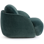 Полукруглое мягкое кресло Halle Green Armchair варинант исполнения - 4 | Loft Concept в Тюмени